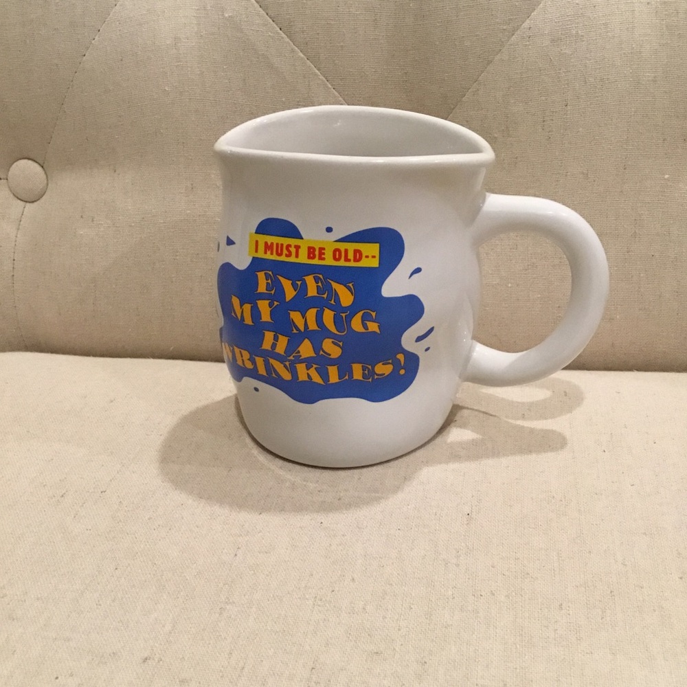 Coffee mug. Wrinkled. Shoebox
